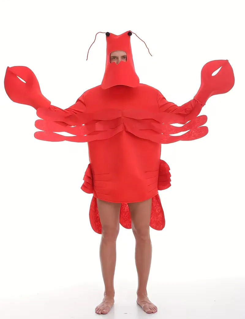 Lobster kostuum met scoop nek en regular fit