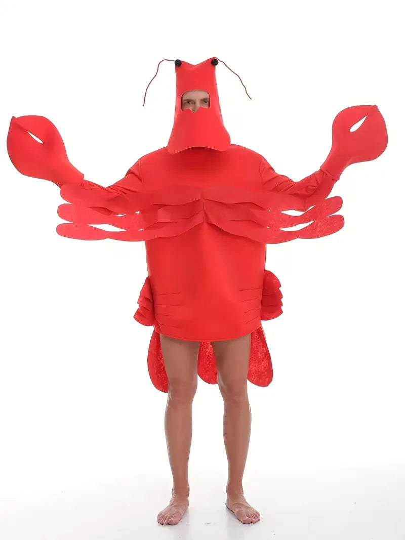 Lobster kostuum met scoop nek en regular fit