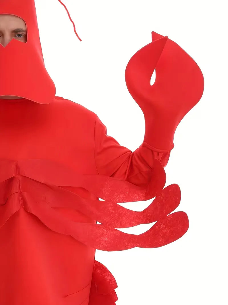 Lobster kostuum met scoop nek en regular fit