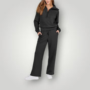 Loungewear met capuchon en rits