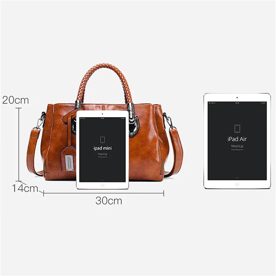 Grote leren tas - een perfecte combinatie van ruimte, luxe en elegantie. Gemaakt van hoogwaardig leer, met een ruim en georganiseerd interieur, is deze tas ideaal voor werk en vrije tijd. Voeg een vleugje praktische luxe toe aan elke outfit!