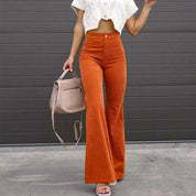 Erika - Vintage corduroy broek met hoge taille voor dames