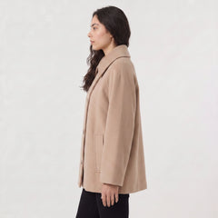 Oversized lange overcoat
