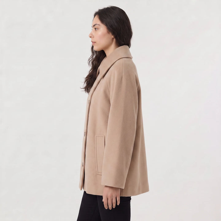 Oversized lange overcoat