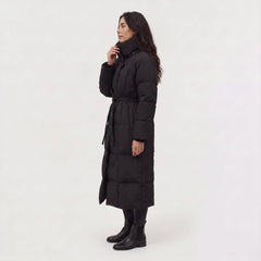 Oversized puffer coat met capuchon