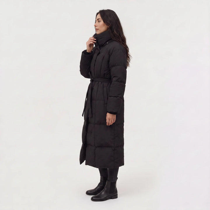 Oversized puffer coat met capuchon
