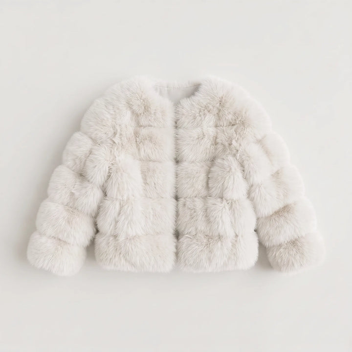 Faux fur jacket met lange mouwen