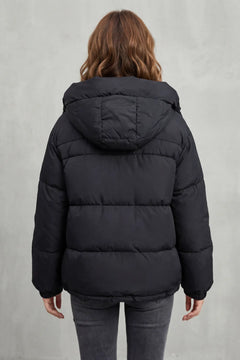 Gewatteerde puffer jas met capuchon