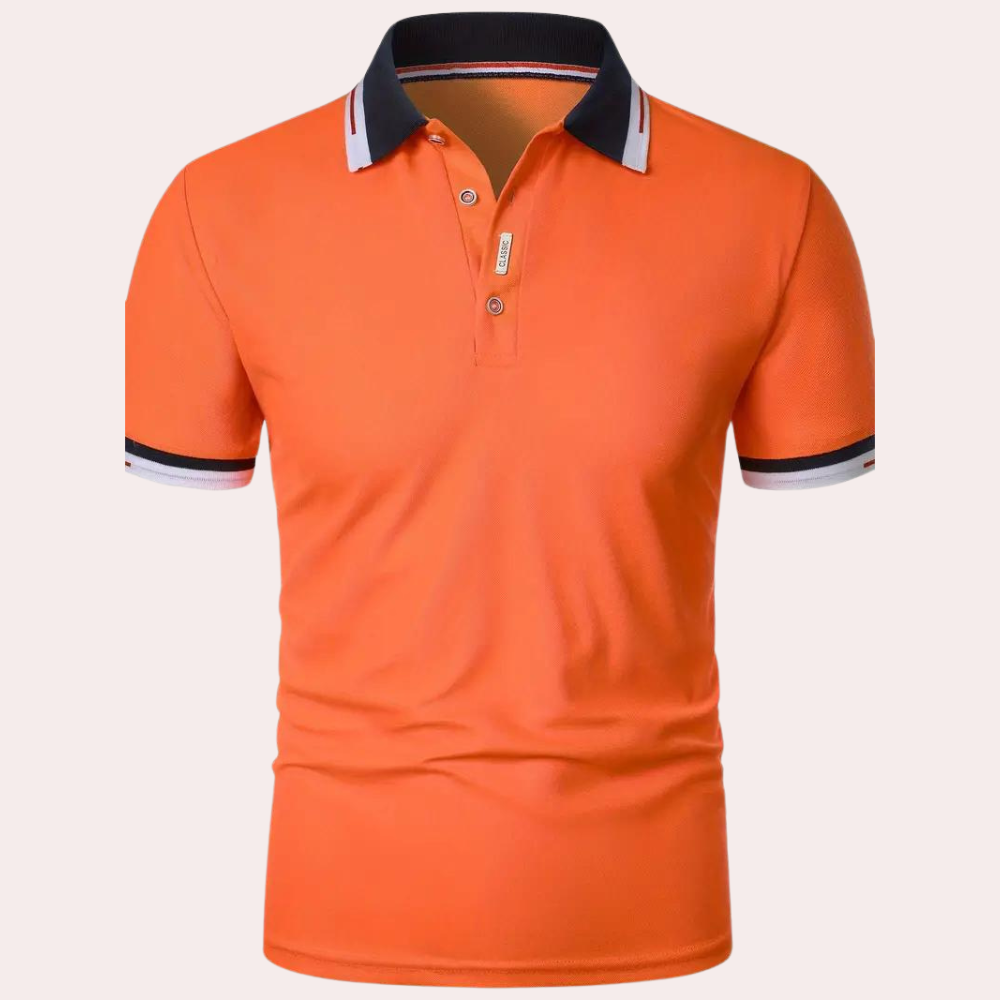 Stijlvol Oranje Herenpoloshirt - Koen