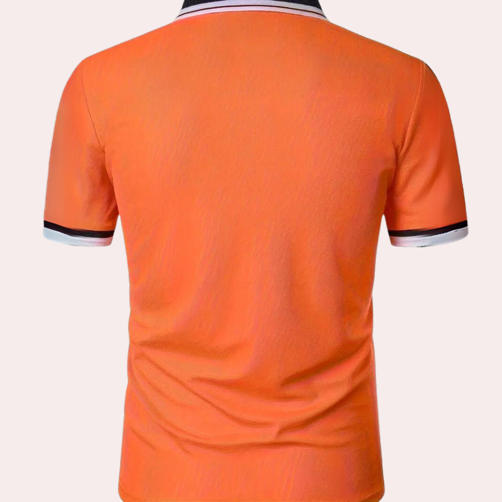 Stijlvol Oranje Herenpoloshirt - Koen