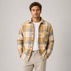 Overshirt met plaid patroon