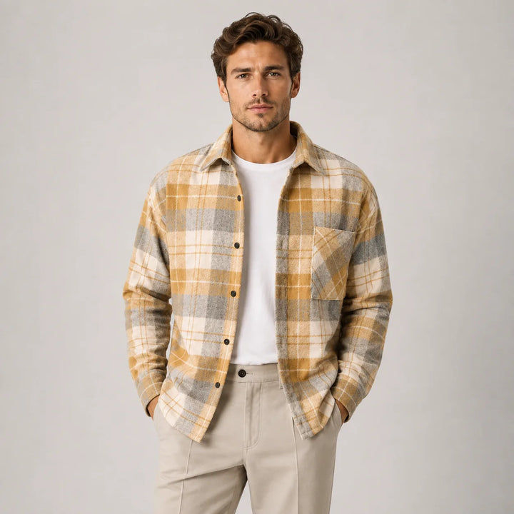 Overshirt met plaid patroon