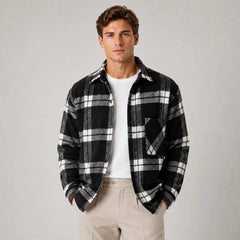 Overshirt met plaid patroon