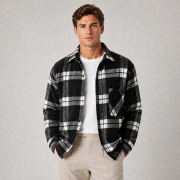 Overshirt met plaid patroon