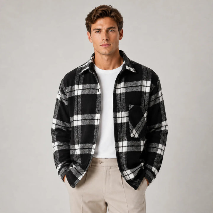 Overshirt met plaid patroon