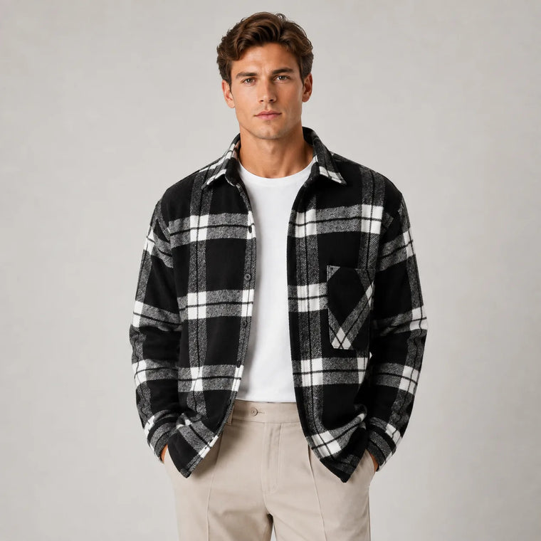 Overshirt met plaid patroon