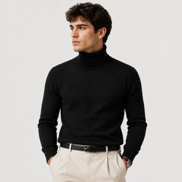 Coltrui met ribbed turtleneck