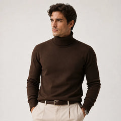 Coltrui met ribbed turtleneck