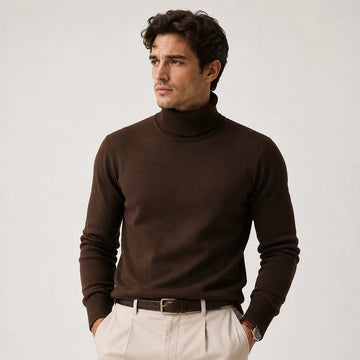 Coltrui met ribbed turtleneck