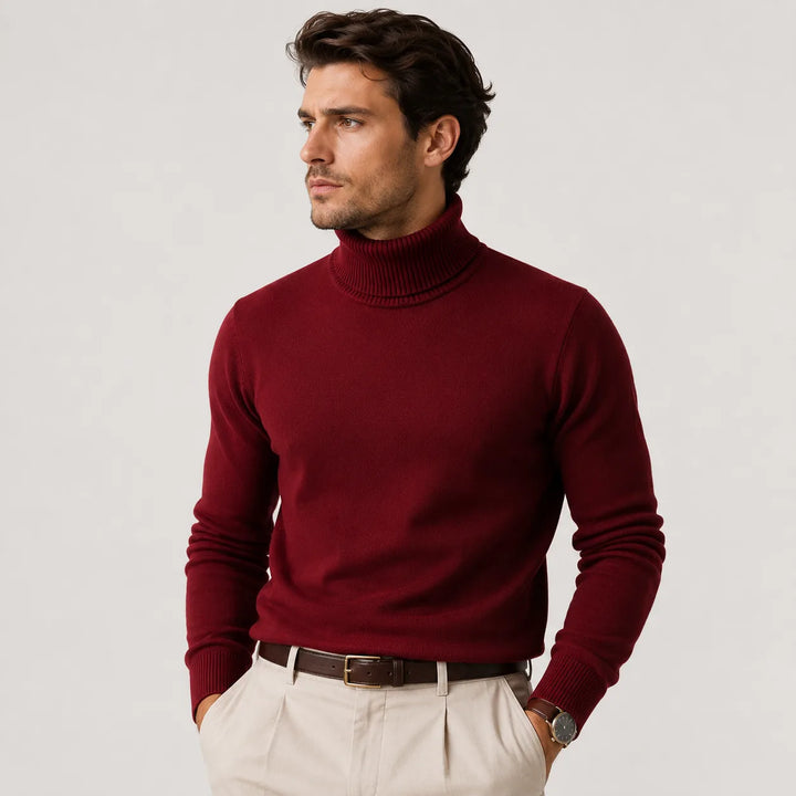 Coltrui met ribbed turtleneck