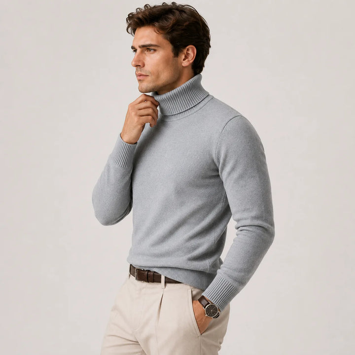 Coltrui met ribbed turtleneck