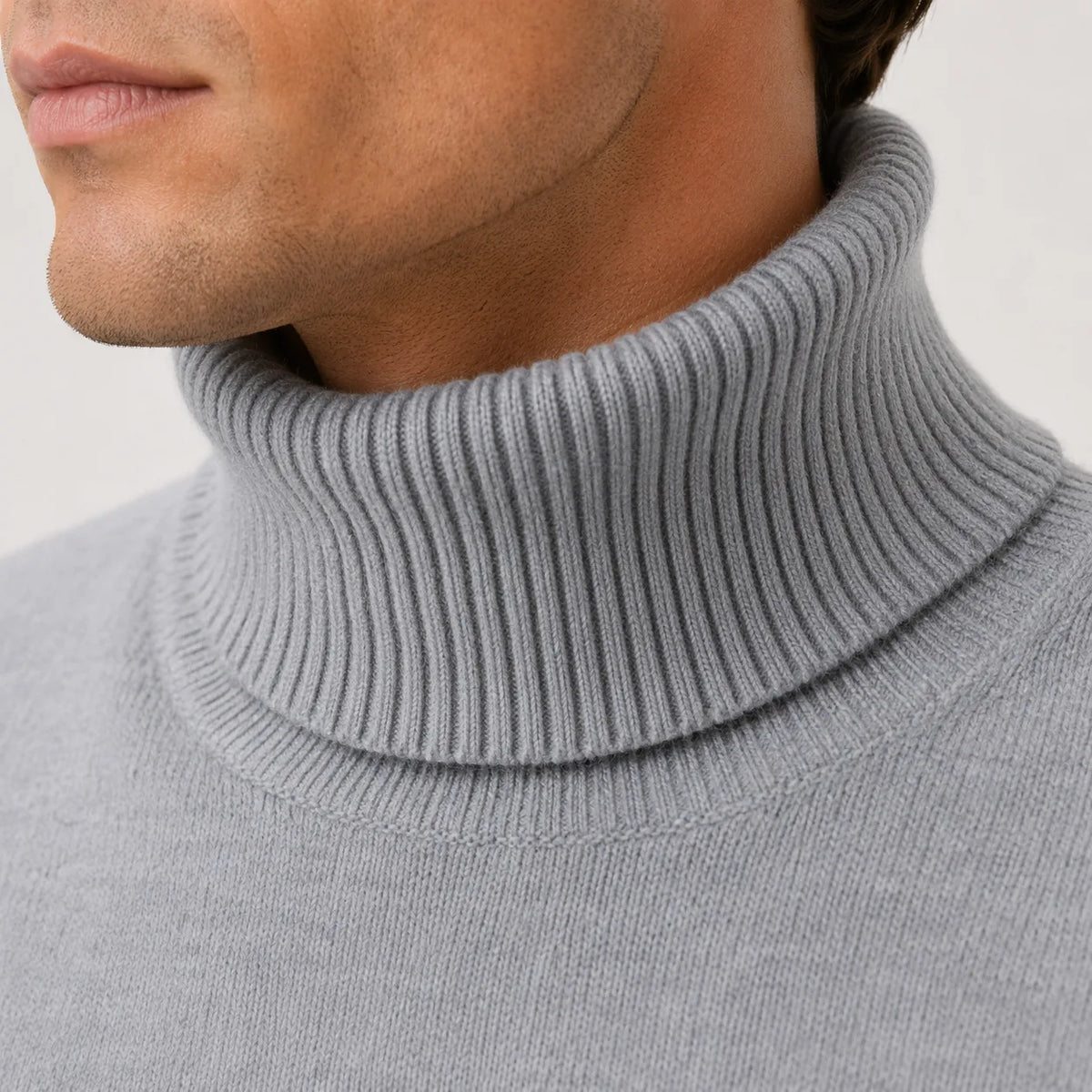 Coltrui met ribbed turtleneck