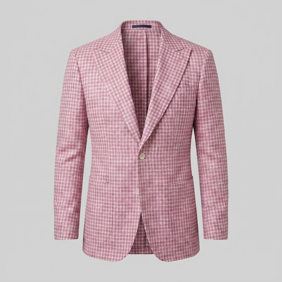 Heren blazer met houndstooth patroon