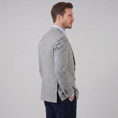 Heren blazer met houndstooth patroon