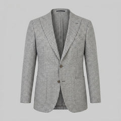 Heren blazer met houndstooth patroon
