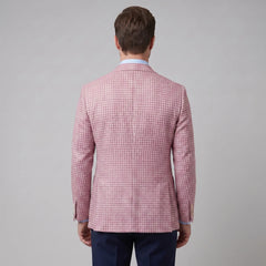 Heren blazer met houndstooth patroon