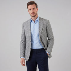 Heren blazer met houndstooth patroon