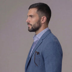 Casual blazer met borstzak