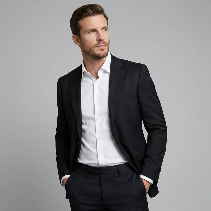 Heren blazer met knopen