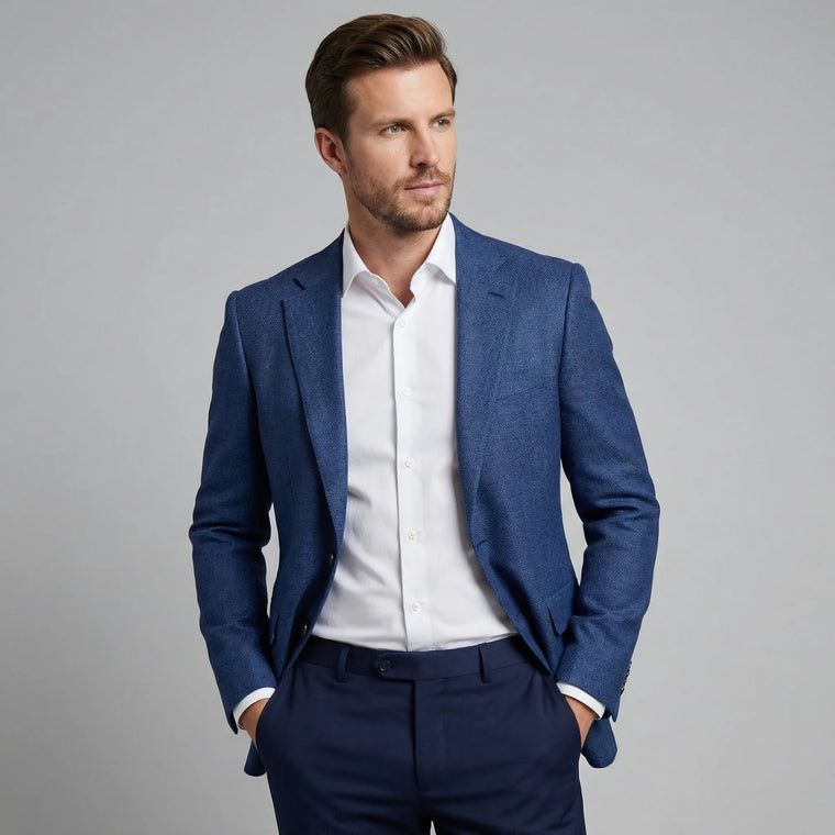 Heren blazer met knopen