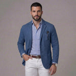 Casual blazer met borstzak