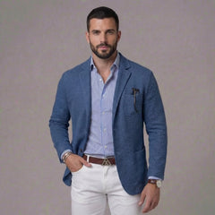 Casual blazer met borstzak