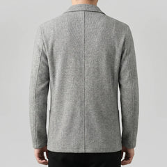 Tailored jacket met V-neck