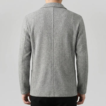 Tailored jacket met V-neck