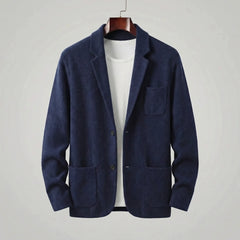 Tailored jacket met V-neck
