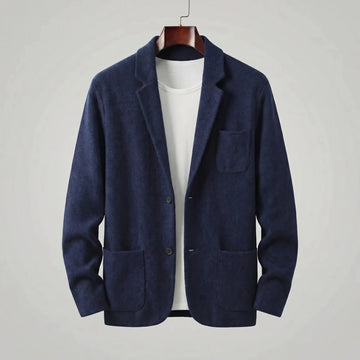 Tailored jacket met V-neck