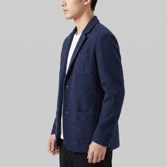 Tailored jacket met V-neck