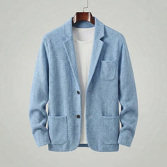Tailored jacket met V-neck