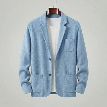 Tailored jacket met V-neck