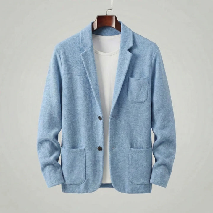 Tailored jacket met V-neck