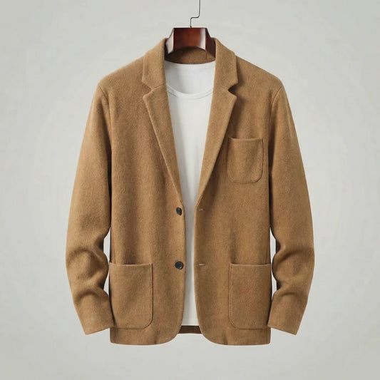 Tailored jacket met V-neck