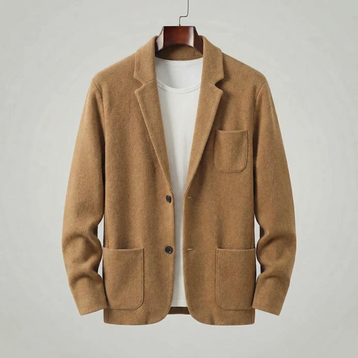 Tailored jacket met V-neck