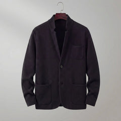 Tailored jacket met V-neck