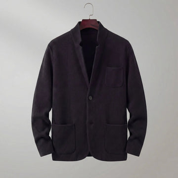 Tailored jacket met V-neck