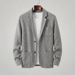 Tailored jacket met V-neck