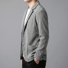 Tailored jacket met V-neck
